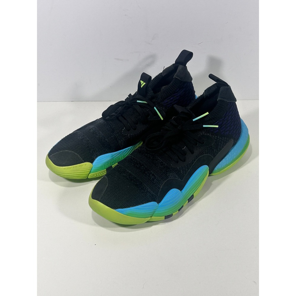 Adidas Trae Young 1 Basketball Shoes Mens 13 Black Signal Green H06473